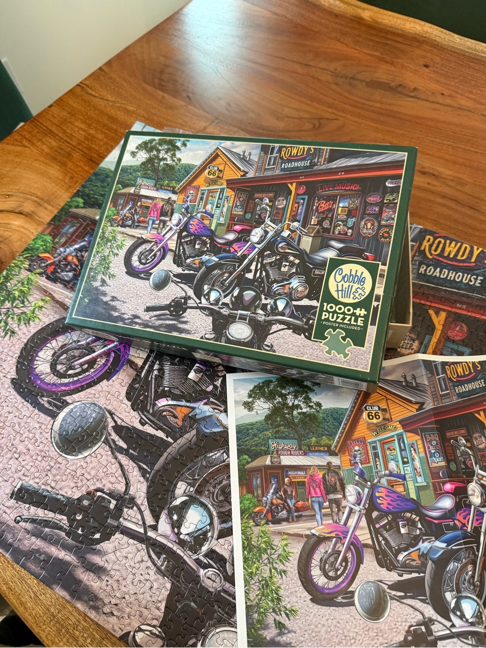 Cobble Hill 1000pc Motorcycle Roadhouse Jigsaw Puzzle - Random Cut